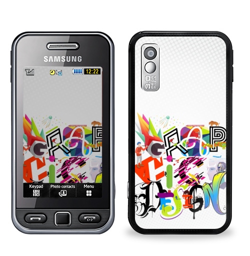 Наклейка на Телефон Samsung GT-S5230 Star Графический дизайн,  купить в Москве – интернет-магазин Allskins, типографика, человек, плакат, яркий, коллаж, люди, графика