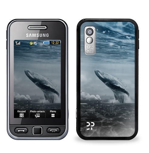 Наклейка на Телефон Samsung GT-S5230 Star Кит в мегаполисе,  купить в Москве – интернет-магазин Allskins, мегаполис, киты, эвентумпремо, футуризм, будущее
