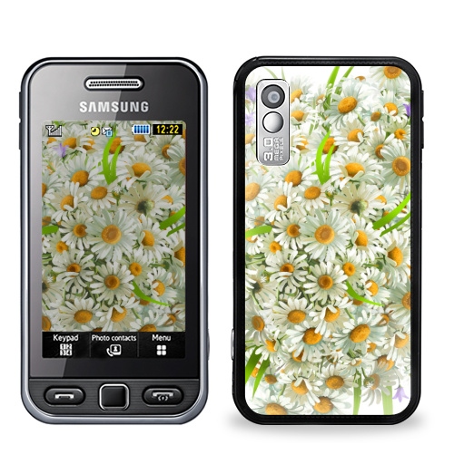 Наклейка на Телефон Samsung GT-S5230 Star Букет ромашек,  купить в Москве – интернет-магазин Allskins, ромашки, букет, цветы, красивейшего, лепестки, колокольчики