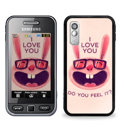 Наклейка на Телефон Samsung GT-S5230 Star Влюбленный зая,  купить в Москве – интернет-магазин Allskins, заяц, животные, любовь, улыбка, сердце, хипстер, для влюбленных
