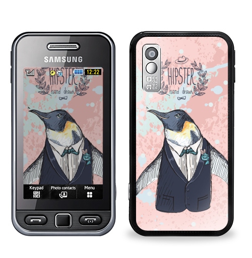 Наклейка на Телефон Samsung GT-S5230 Star Торжественный,  купить в Москве – интернет-магазин Allskins, животные, любовь, позитив, морская, персонажи, пингвин, птицы, хипстер, костюм