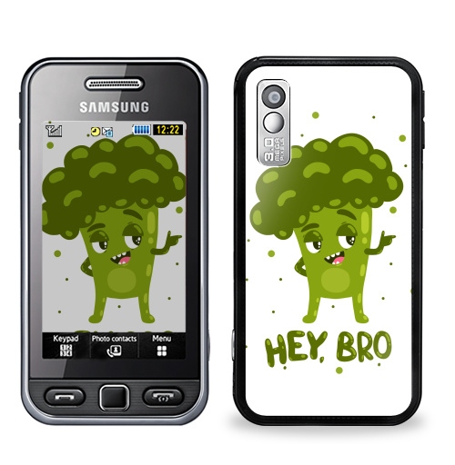 Наклейка на Телефон Samsung GT-S5230 Star Хэй, Бро,  купить в Москве – интернет-магазин Allskins, милые персонажи, похудение, еда, мило, овощи, персонажи, брокколи, ЗОЖ, диета