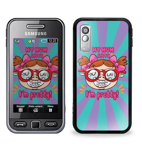 Наклейка на Телефон Samsung GT-S5230 Star Мамина дочка,  купить в Москве – интернет-магазин Allskins, надписи, детские, рождение, розовый, мама, дочка, надписи на английском
