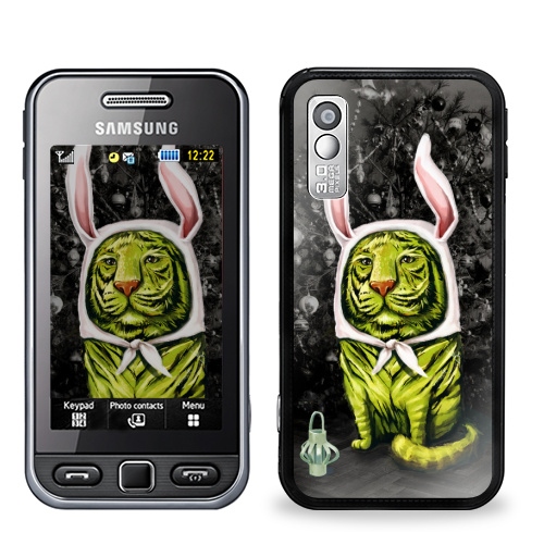 Наклейка на Телефон Samsung GT-S5230 Star Заинька,  купить в Москве – интернет-магазин Allskins, утренник, новый год, заяц, тигры, крутые животные