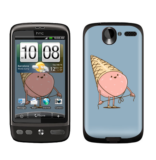 Наклейка на Телефон HTC HTC Desire Любимая шапка,  купить в Москве – интернет-магазин Allskins, мороженое, еда, детские