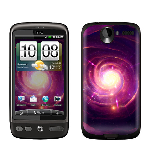 Наклейка на Телефон HTC HTC Desire Движение света звезд,  купить в Москве – интернет-магазин Allskins, солнце, паттерн, звезда, галактика, туманность, абстракция, движение, спираль, фантастика, фантазия