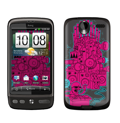 Наклейка на Телефон HTC HTC Desire Dance !,  купить в Москве – интернет-магазин Allskins, музыка, dj, клубная