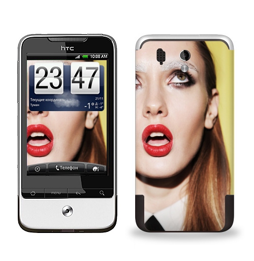 Наклейка на Телефон HTC HTC Legend Брови белые,  купить в Москве – интернет-магазин Allskins, фотография, модели, секс
