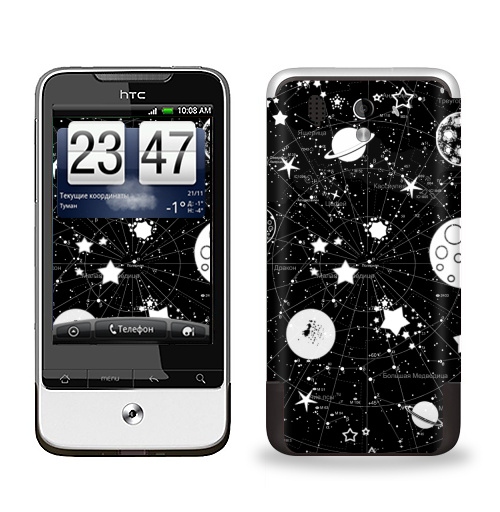 Наклейка на Телефон HTC HTC Legend Карта звездного неба,  купить в Москве – интернет-магазин Allskins, космос, звезда