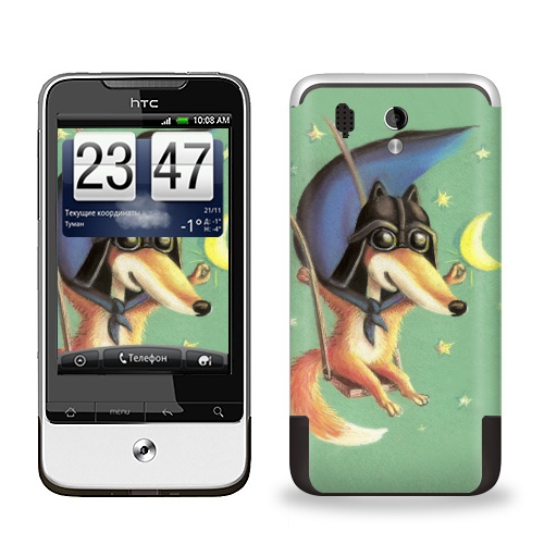 Наклейка на Телефон HTC HTC Legend Дарт Лис,  купить в Москве – интернет-магазин Allskins, крутые животные, лиса, космос, месяц, звезда, Дарт Вейдер