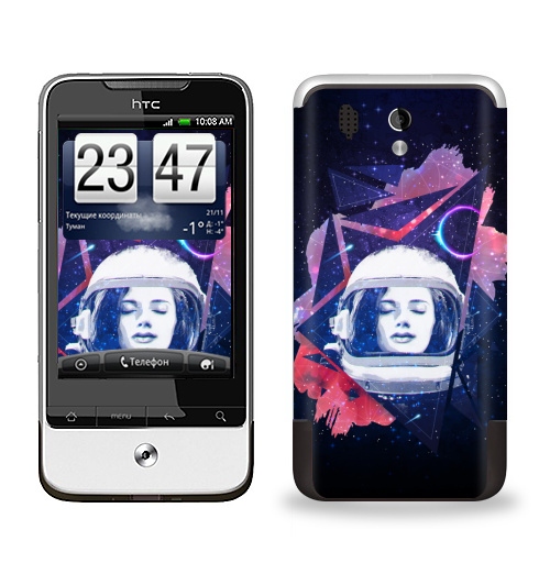 Наклейка на Телефон HTC HTC Legend Когда ты просто космос,  купить в Москве – интернет-магазин Allskins, космос, девушка, звезда, музыка