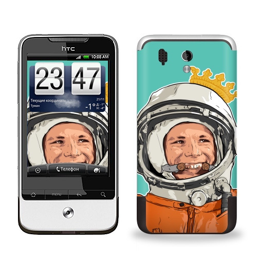 Наклейка на Телефон HTC HTC Legend Гагарин,  купить в Москве – интернет-магазин Allskins, космос, космонавтика