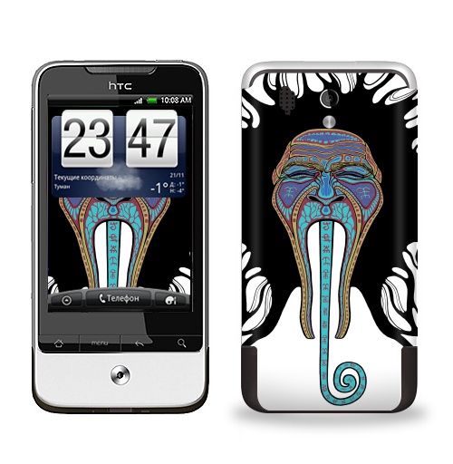 Наклейка на Телефон HTC HTC Legend Варган,  купить в Москве – интернет-магазин Allskins, черный, музыка, флюро, психоделика, голубой, 300 Лучших работ