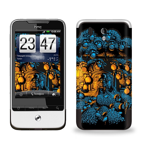 Наклейка на Телефон HTC HTC Legend «Бессонница»,  купить в Москве – интернет-магазин Allskins, военные, звёзды и войны, темный, синий, бессонница, овцы, дартаньян, оранжевый, желтый, голубой, 300 Лучших работ