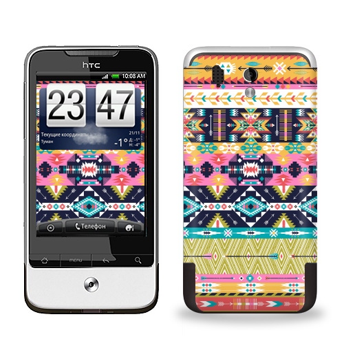 Наклейка на Телефон HTC HTC Legend Декоративный орнамент в американском стили,  купить в Москве – интернет-магазин Allskins, паттерн, Мексика, текстура, навахо, модный, Перуанская, мода, текстиль