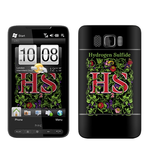 Наклейка на Телефон HTC HTC HD2 Сероводород,  купить в Москве – интернет-магазин Allskins, сероводород, химия, цветы, аромат, растение