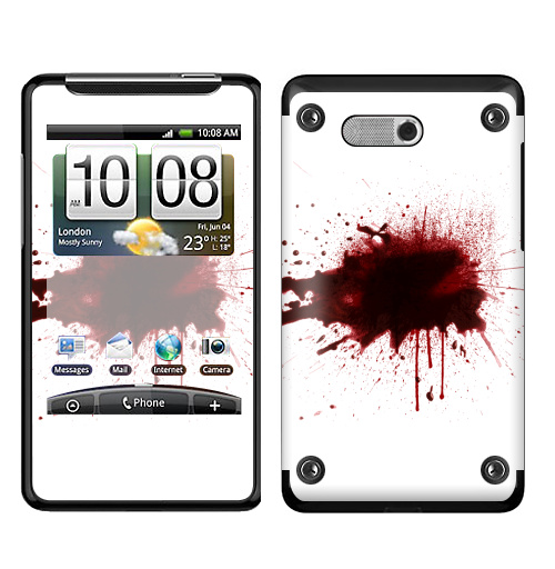 Наклейка на Телефон HTC HTC Gratia Я  в  порядке,  купить в Москве – интернет-магазин Allskins, порядок, кровь, выстрелы, брызги, красный, надписи