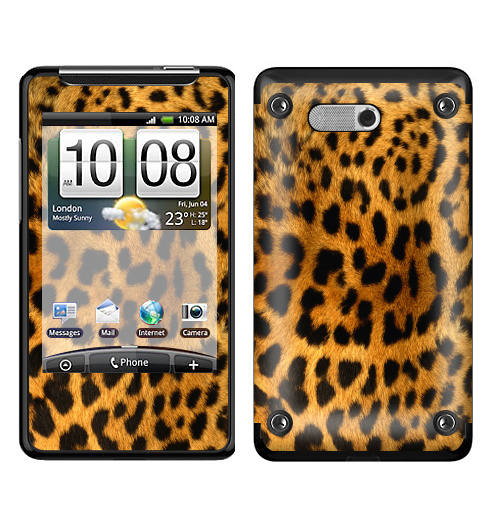 Наклейка на Телефон HTC HTC Gratia Леопардовое манто,  купить в Москве – интернет-магазин Allskins, леопард, текстура, паттерн, 300 Лучших работ