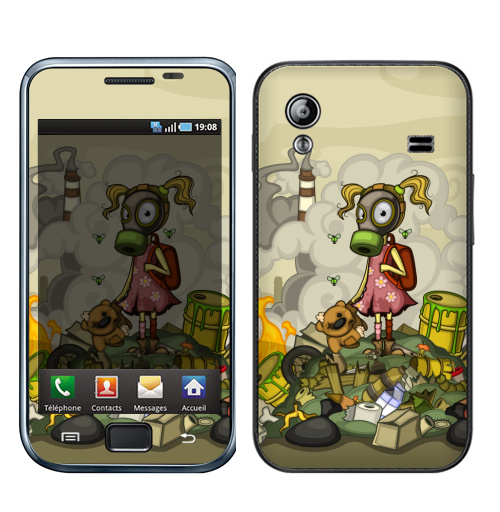 Наклейка на Телефон Samsung Galaxy Ace (S5830) Загрязнение,  купить в Москве – интернет-магазин Allskins, смог, мир, загрязнение, мусор, отходы, детские