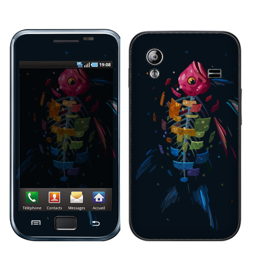 Наклейка на Телефон Samsung Galaxy Ace (S5830) Мистическая Рыба,  купить в Москве – интернет-магазин Allskins, подводный, рыба, сюрреализм, морская, радуга, чешуя