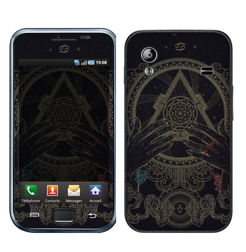 Наклейка на Телефон Samsung Galaxy Ace (S5830) Искусство равновесия,  купить в Москве – интернет-магазин Allskins, жук, скарабей, египет, графика, Крылья