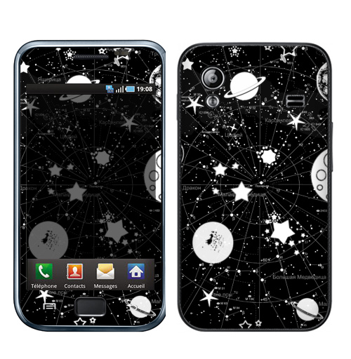 Наклейка на Телефон Samsung Galaxy Ace (S5830) Карта звездного неба,  купить в Москве – интернет-магазин Allskins, космос, звезда