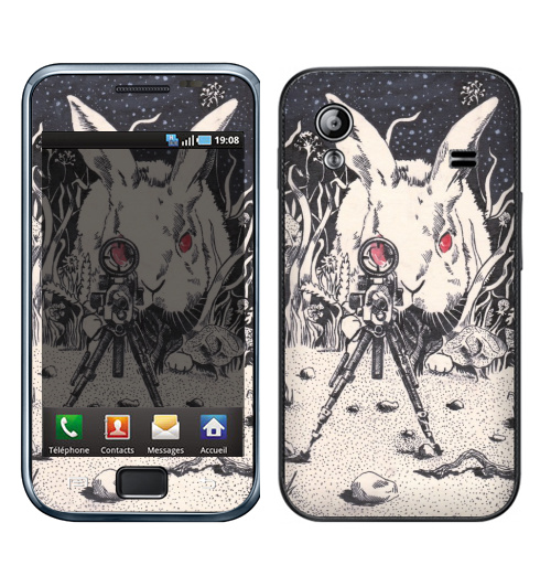 Наклейка на Телефон Samsung Galaxy Ace (S5830) Злая Зая,  купить в Москве – интернет-магазин Allskins, кролики, зайяц, злой_пушистик, пушистый, хэллоуин