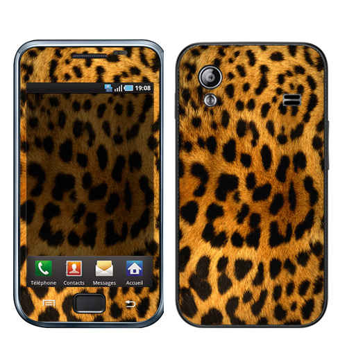 Наклейка на Телефон Samsung Galaxy Ace (S5830) Леопардовое манто,  купить в Москве – интернет-магазин Allskins, леопард, текстура, паттерн, 300 Лучших работ