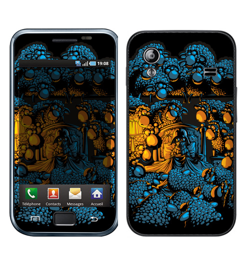 Наклейка на Телефон Samsung Galaxy Ace (S5830) «Бессонница»,  купить в Москве – интернет-магазин Allskins, военные, звёзды и войны, темный, синий, бессонница, овцы, дартаньян, оранжевый, желтый, голубой, 300 Лучших работ