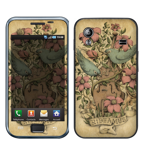 Наклейка на Телефон Samsung Galaxy Ace (S5830) Rideamus,  купить в Москве – интернет-магазин Allskins, милые животные, 300 Лучших работ, цветы, птицы, текстура, контрабас, женские