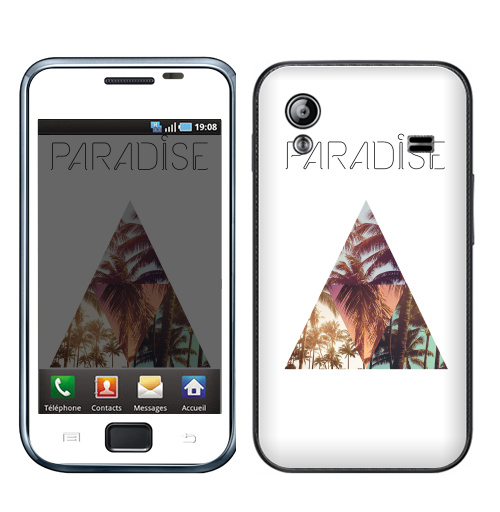 Наклейка на Телефон Samsung Galaxy Ace (S5830) Paradise,  купить в Москве – интернет-магазин Allskins, треугольник, абстракция, природа, рай, хипстер, пальмы, текстура