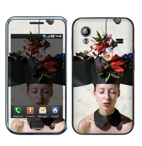 Наклейка на Телефон Samsung Galaxy Ace (S5830) Цветочница,  купить в Москве – интернет-магазин Allskins, фотография, отдых, девушка, красота, цветы, сюрреализм
