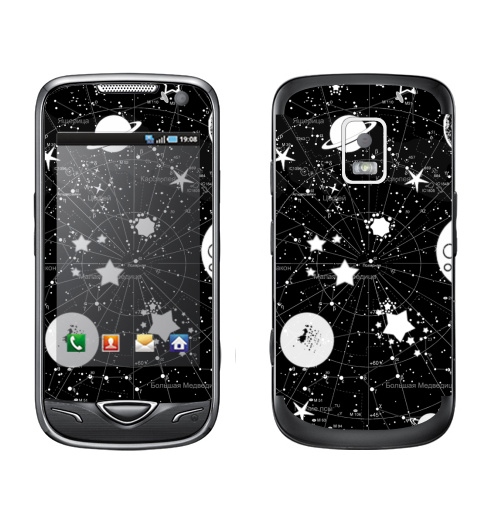 Наклейка на Телефон Samsung B7722 Карта звездного неба,  купить в Москве – интернет-магазин Allskins, космос, звезда