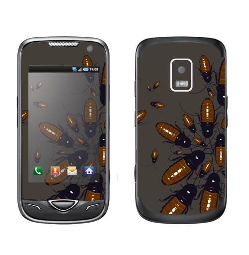 Наклейка на Телефон Samsung B7722 Обед нагишом,  купить в Москве – интернет-магазин Allskins, текстура, паттерн, насекомые, монстры, таракан, 300 Лучших работ