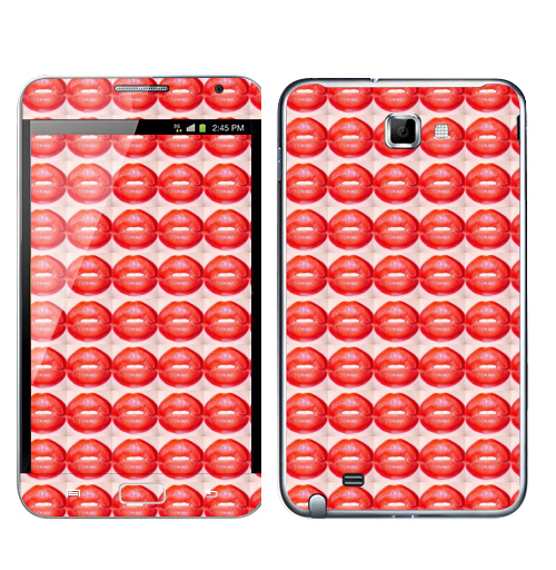 Наклейка на Телефон Samsung Galaxy Note VIVICOXY,  купить в Москве – интернет-магазин Allskins, секс, красный, губы, лицо, губищи, фотография