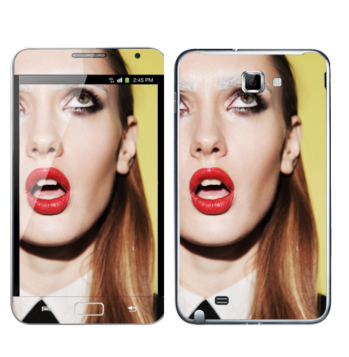 Наклейка на Телефон Samsung Galaxy Note Брови белые,  купить в Москве – интернет-магазин Allskins, фотография, модели, секс