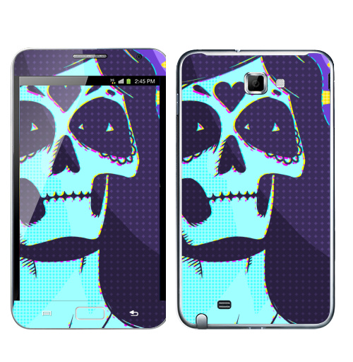 Наклейка на Телефон Samsung Galaxy Note Мертвая невеста,  купить в Москве – интернет-магазин Allskins, мертвец, любовь, девушка, невеста, череп, скелет, мертвый, Мексика, поп-арт