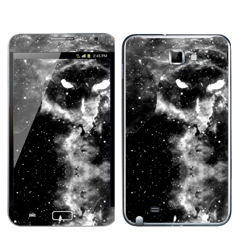 Наклейка на Телефон Samsung Galaxy Note Космическая совуля,  купить в Москве – интернет-магазин Allskins, смерть, хищник, ночная, ночной, ночь, космос, птицы, сова