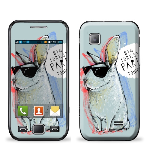 Наклейка на Телефон Samsung Wave (S5250) Кроль,  купить в Москве – интернет-магазин Allskins, милые животные, надписи на английском, прикольные_надписи, заяц, животные, надписи, позитив, персонажи, 8 марта, девичник, 300 Лучших работ