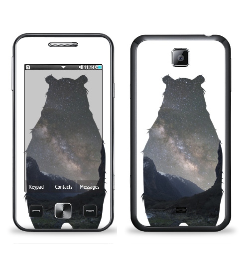 Наклейка на Телефон Samsung C6712 Star 2 Duos Космический медведь,  купить в Москве – интернет-магазин Allskins, крутые животные, нежно, космос, мило, медведь, детские, пейзаж, настроение, милые животные
