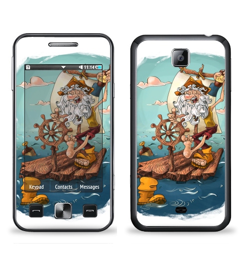 Наклейка на Телефон Samsung C6712 Star 2 Duos Главное - плыть вперед!,  купить в Москве – интернет-магазин Allskins, пират, морская, плот, оптимизм, персонажи, борода