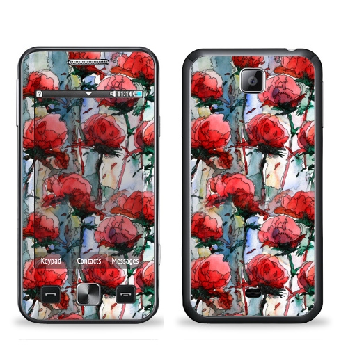 Наклейка на Телефон Samsung C6712 Star 2 Duos Розы,  купить в Москве – интернет-магазин Allskins, графика, иллюстрации, композиция, цветы, фантазия, счастье