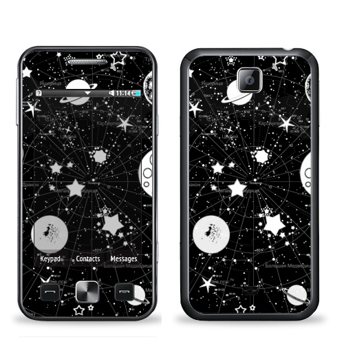 Наклейка на Телефон Samsung C6712 Star 2 Duos Карта звездного неба,  купить в Москве – интернет-магазин Allskins, космос, звезда