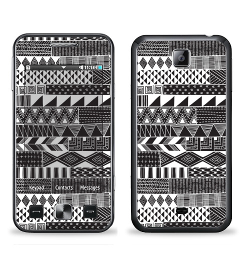 Наклейка на Телефон Samsung C6712 Star 2 Duos Полосатая графика,  купить в Москве – интернет-магазин Allskins, абстракция, графика, узор, паттерн, черный, лес, полосатый