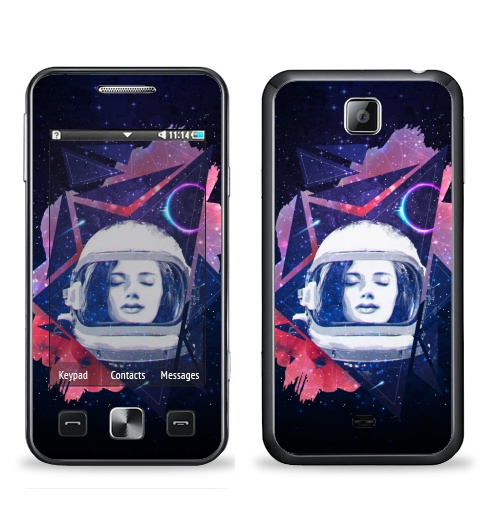 Наклейка на Телефон Samsung C6712 Star 2 Duos Когда ты просто космос,  купить в Москве – интернет-магазин Allskins, космос, девушка, звезда, музыка