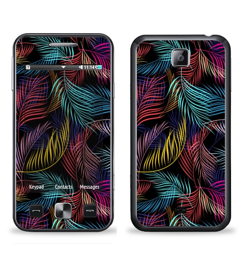 Наклейка на Телефон Samsung C6712 Star 2 Duos Разноцветные листья пальмы,  купить в Москве – интернет-магазин Allskins, сказки, природа, миры, фантастика, скаты, космос, вселенная, ритм, модно