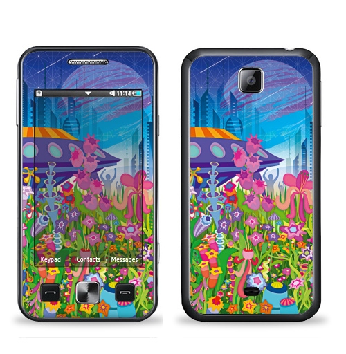 Наклейка на Телефон Samsung C6712 Star 2 Duos Тайна пятой планеты,  купить в Москве – интернет-магазин Allskins, психоделика, будущее, футуризм, цветы, космос, инопланетяне, небо, звезда, музыка