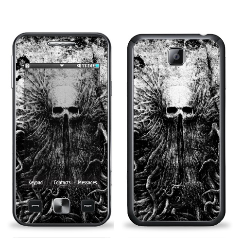 Наклейка на Телефон Samsung C6712 Star 2 Duos Lovecraftian,  купить в Москве – интернет-магазин Allskins, череп, щупальца, тентакли, графика, хэллоуин, смерть