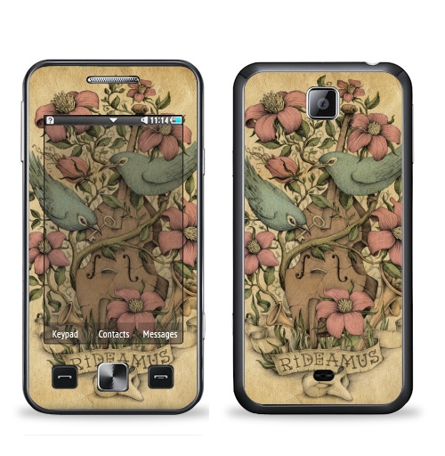 Наклейка на Телефон Samsung C6712 Star 2 Duos Rideamus,  купить в Москве – интернет-магазин Allskins, милые животные, 300 Лучших работ, цветы, птицы, текстура, контрабас, женские
