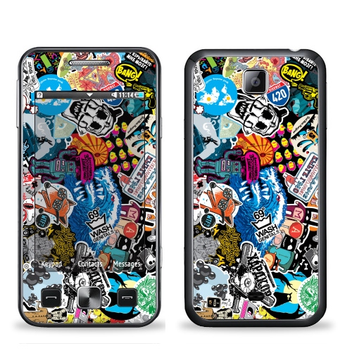 Наклейка на Телефон Samsung C6712 Star 2 Duos Стикербомбинг Stickerbombing,  купить в Москве – интернет-магазин Allskins, наклейки на автомобиль, Стикербомбинг, 300 Лучших работ